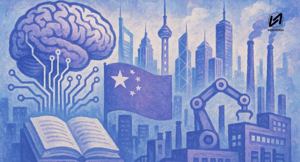 Capital Intelectual y la Economía del Conocimiento Integral en China 2025 2 El Capital Intelectual fue importante para estipular en los Tratados Internacionales con Estados Unidos las fuentes del desarrollo de China. (Visual: IA Impresionista - Viceversa News)