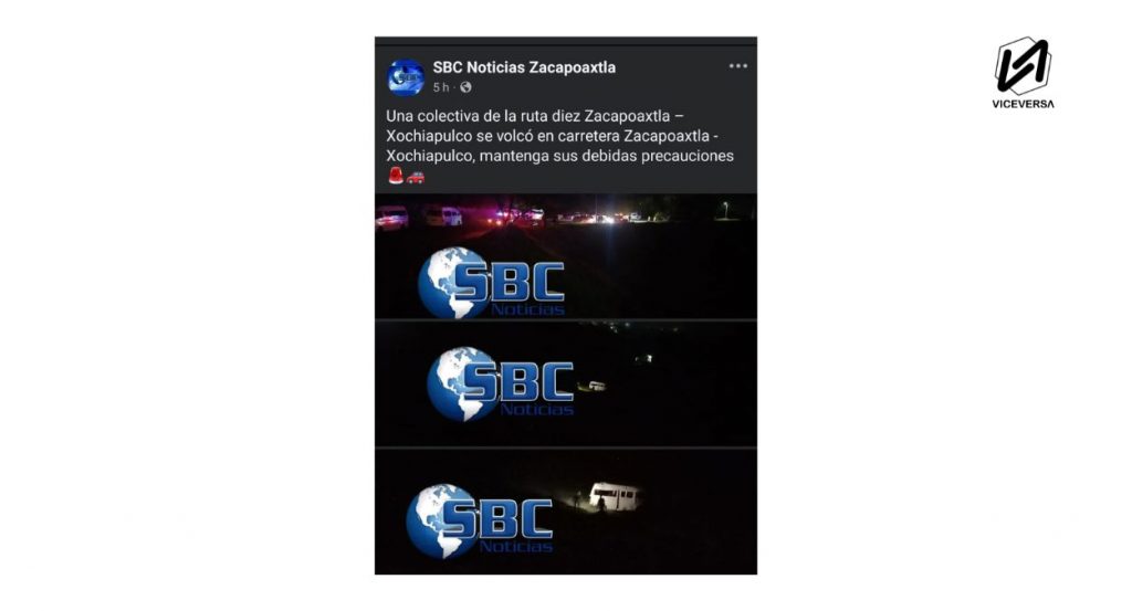 Carretera Xochiapulco Zacapoaxtla: Volcadura deja al menos 3 heridos 2 Carretera Xochiapulco Zacapoaxtla Volcadura deja al menos 3 heridos (Visual: SBC - Viceversa.News)