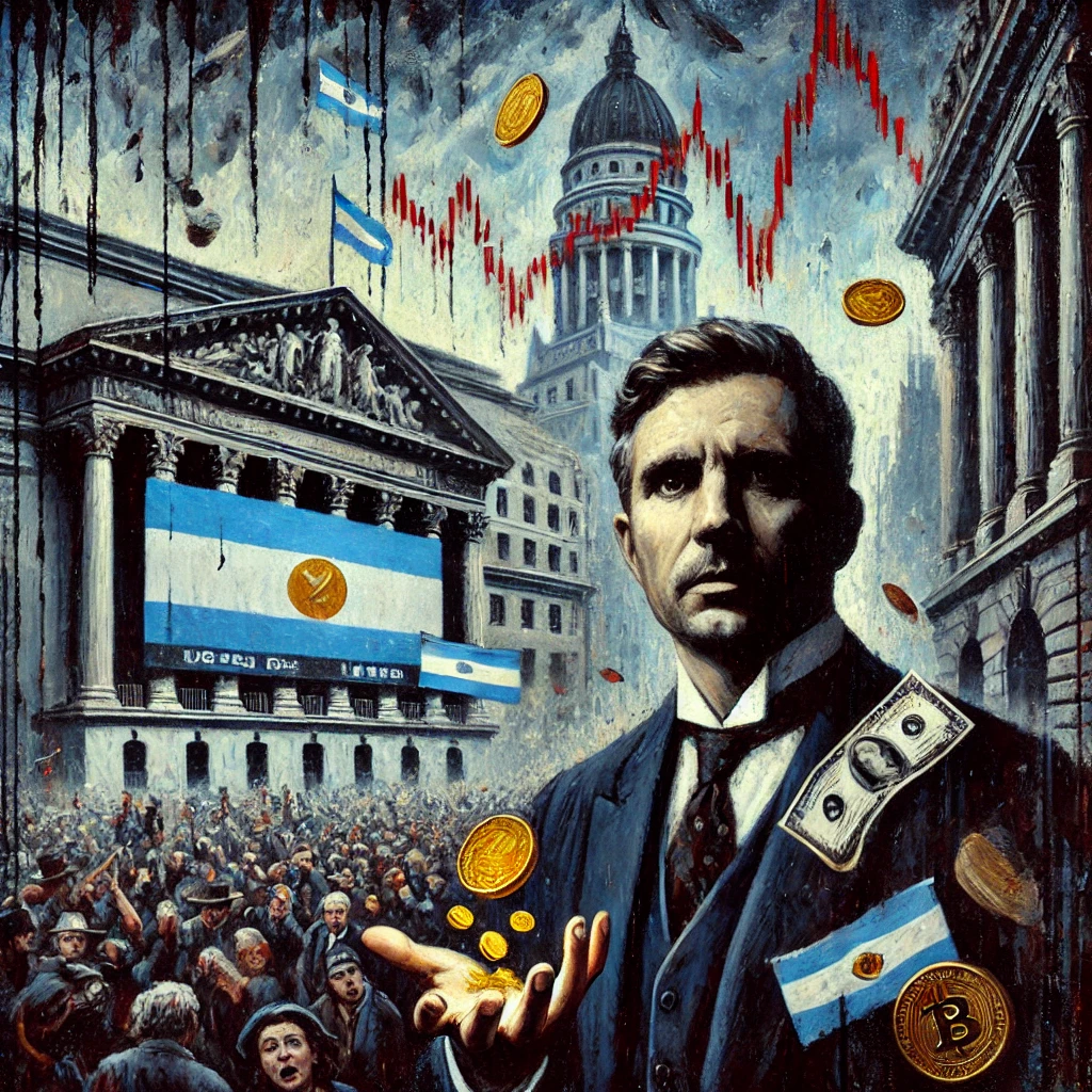 $Libra de Javier Milei genera pérdidas millonarias en Argentina (Arte IA ilustrativa)