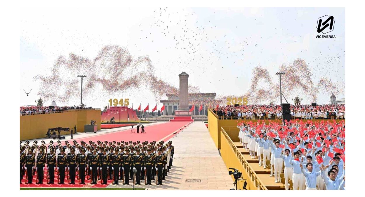 Desfile militar en China y el musculo del poder en el polo asiático. (Viceversa.News - RS)