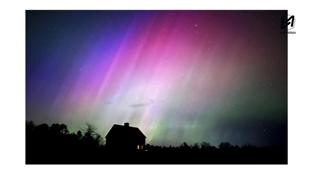 La observación de auroras boreales no debe leerse solo como espectáculo natural, sino como una invitación a integrar saberes comunitarios, científicos y filosóficos. (Visuales: viceversa.news)
