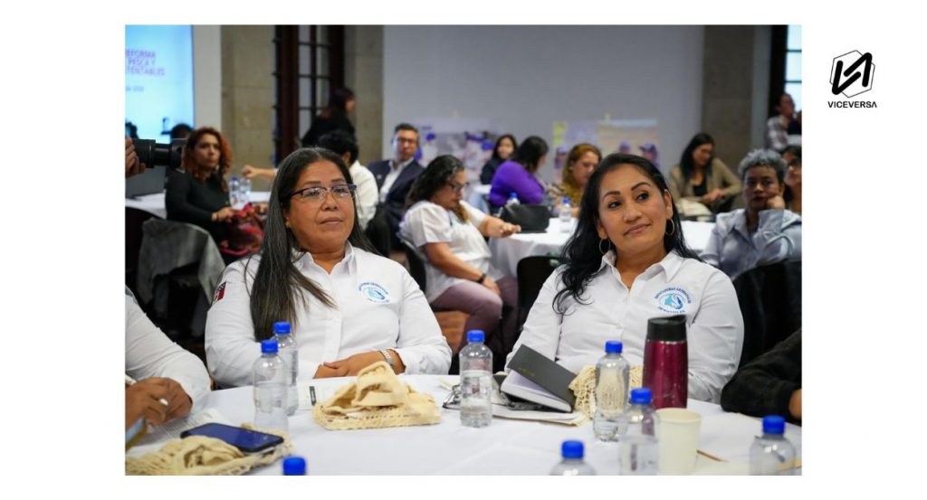 Lanzan Red de Mujeres del Sector Pesquero y Acuícola 5 Mujeres de diferentes partes del país, quienes se dedican a la pesca o a la acuicultura, se dieron cita para seguir desarrollando su aportación en el sector (Visuales: Secretaría de las Mujeres - Viceversa.News)