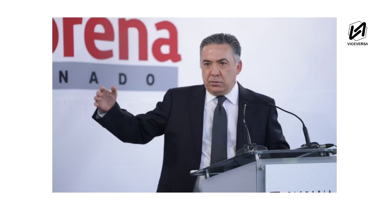 Soberanía de México. Foto de Enrique Inzunza, quien regresó al Senado y rechazó las acusaciones formuladas en Estados Unidos, mientras las investigaciones en México continúan. El caso ha abierto un debate sobre soberanía judicial, cooperación internacional, debido proceso y actuación de las autoridades mexicanas. (visual: viceversa.news)