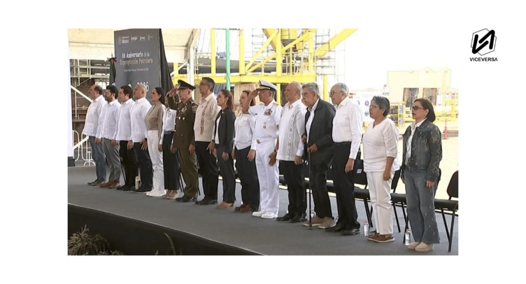 Cuauhtémoc Cárdenas y su legado para la defensa energética de México 4 Cuauhtémoc Cárdenas y la Comisión Consultiva de Pemex acompaña a Claudia Sheinbaum en evento (Visual: Archivo - ViceversaNews)