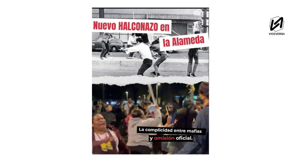 Activistas y Feministas sin atención de CNDH y CDHCM tras quejas 11 Nuevo Halconazo de baja intensidad contra activistas y feministas de la Alameda Central CDMX (Visual: RR.SS. Viceversa.News)