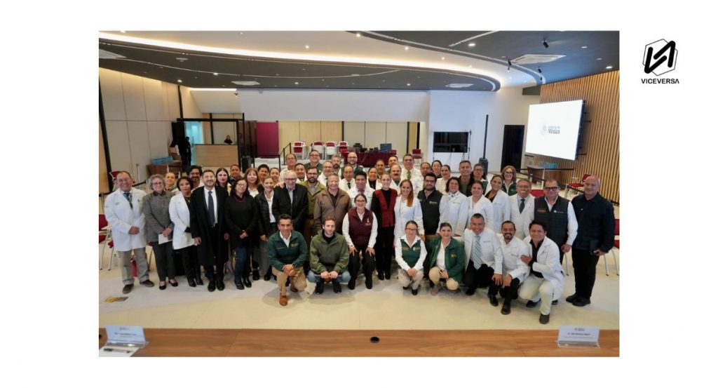 Incremento a trabajadores del IMSS - Reunión de Sheinbaum con trabajadores del IMSS-Bienestar en Hidalgo (Visual: Meta - Viceversa.News)