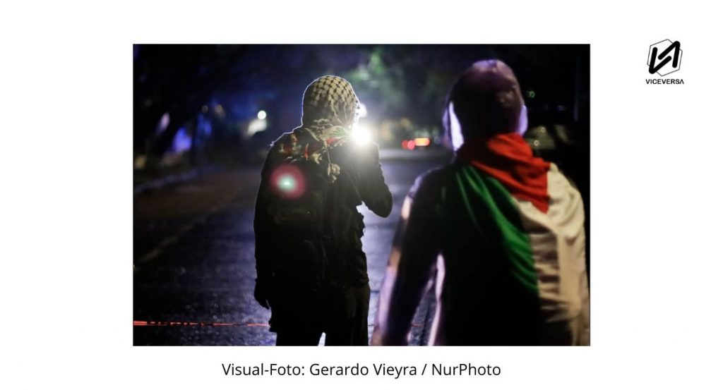 Marcha México-Palestina: de la solidaridad a la responsabilidad 7 Genocidio en Palestina a 3 años del fallo de seguridad del Estado de Israel ante ataque de Hamás (Visual-Foto: Gerardo Vieyra / NurPhoto)