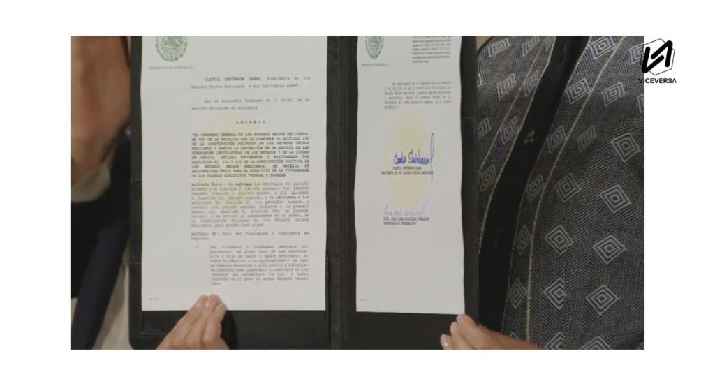 México Firma Decreto contra Doble Nacionalidad en candidatos 2 México Firma Decreto contra de Doble Nacionalidad en candidatos (Visual: ViceversaNews)